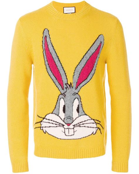 gucci shirt bugs bunny|gucci bugs bunny sweater.